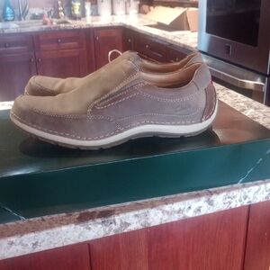 Clarks Men's Tan and Brown Loafers